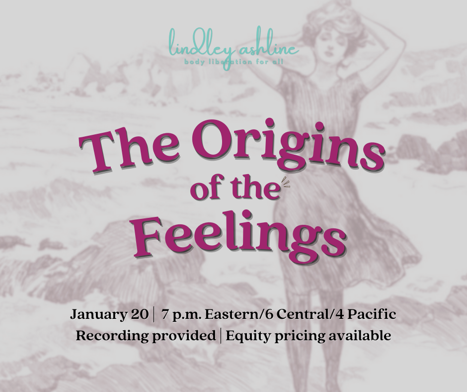 The Origins of the Feelings Workshop is on January 20